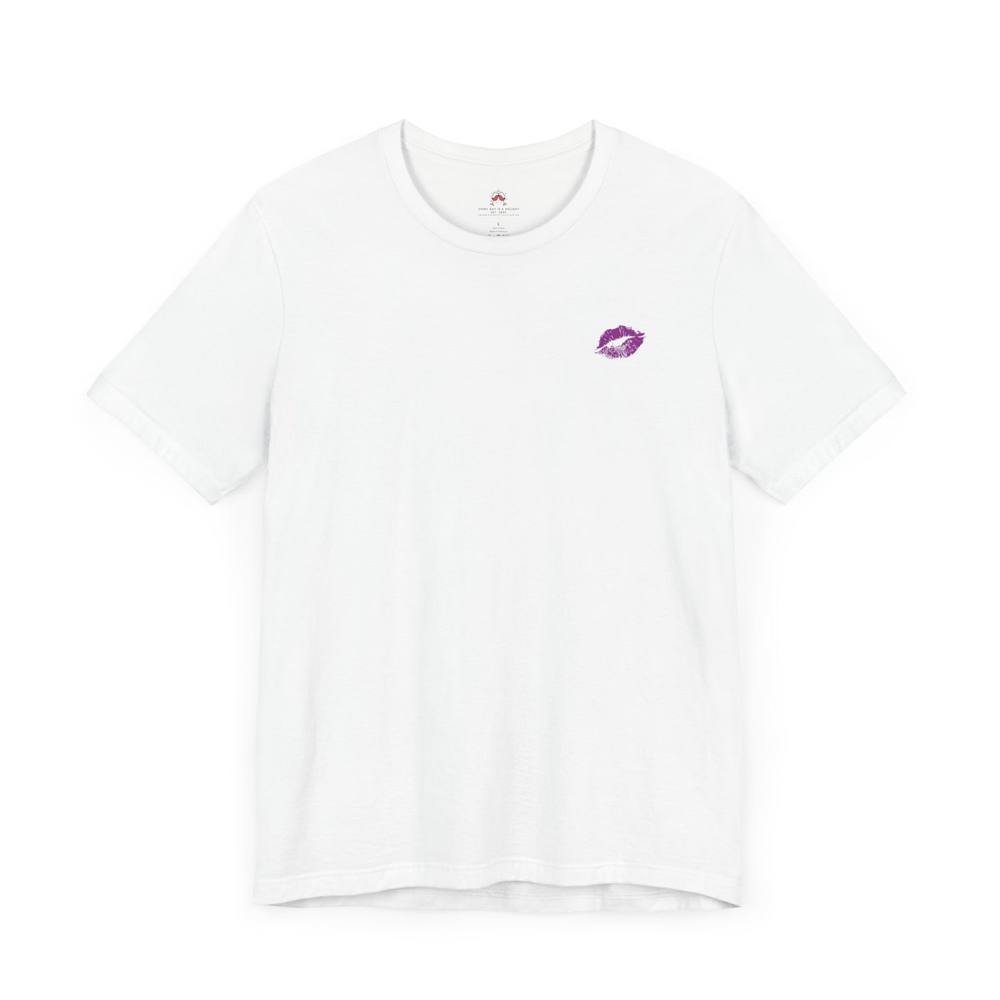 Be Empowered Be Bold Lipstick Tee Purple