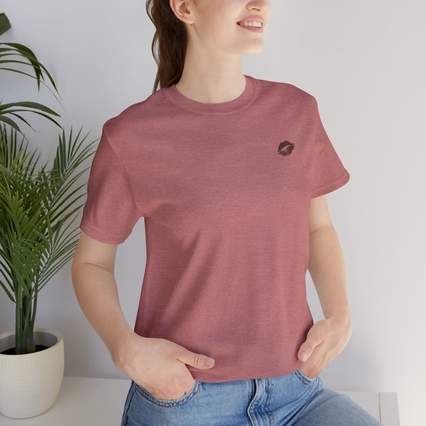 Be Empowered Be Bold Lipstick Tee Leopard