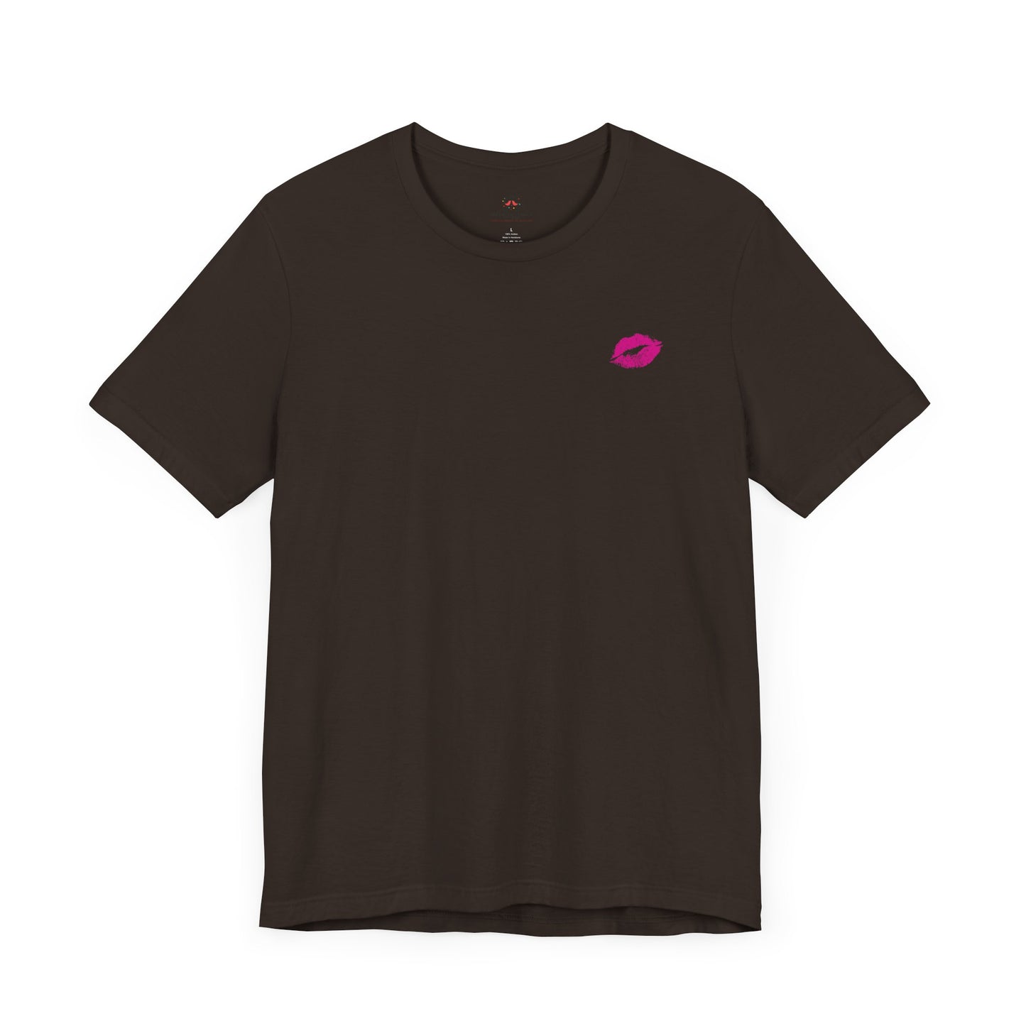 Be Empowered Be Bold Lipstick Tee Fuchsia