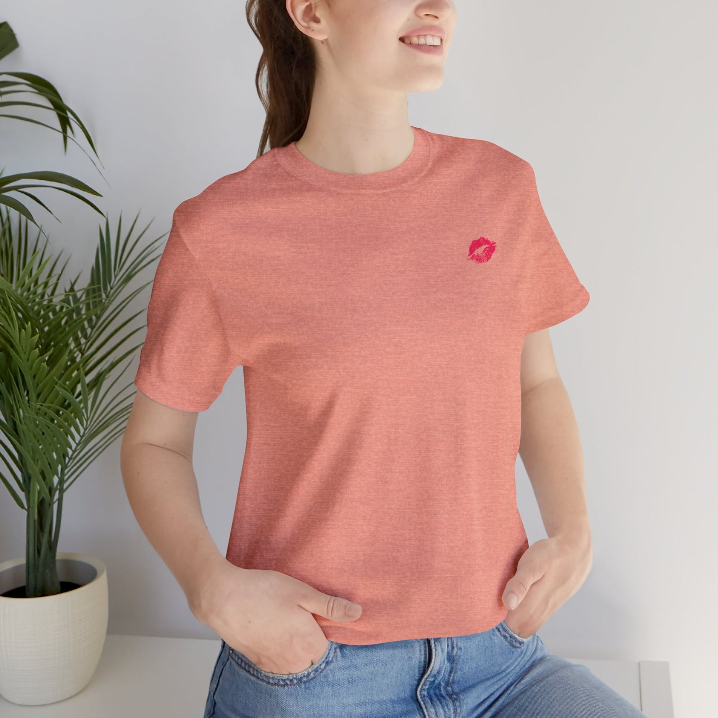 Be Empowered Be Bold Lipstick Tee Coral