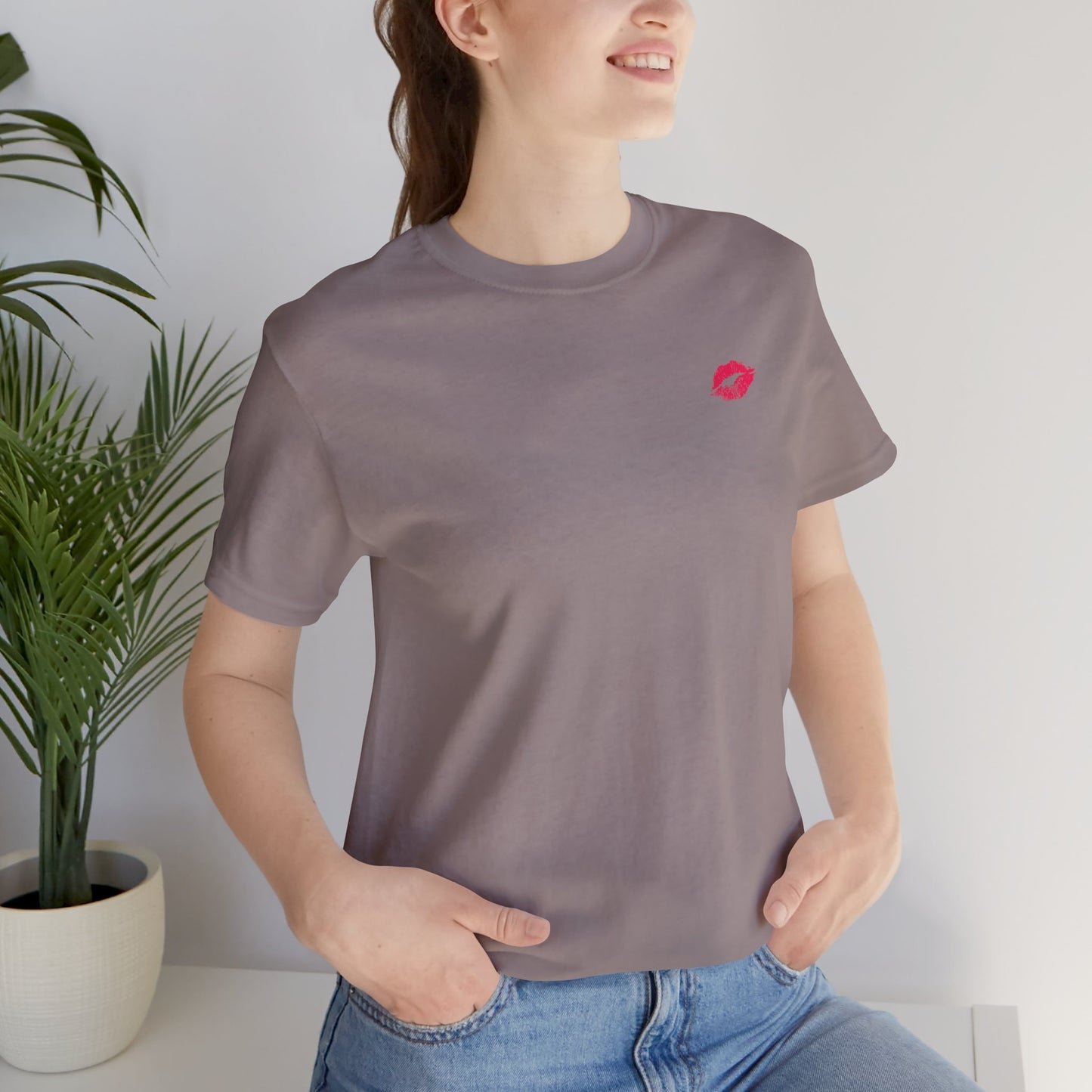 Be Empowered Be Bold Lipstick Tee Coral
