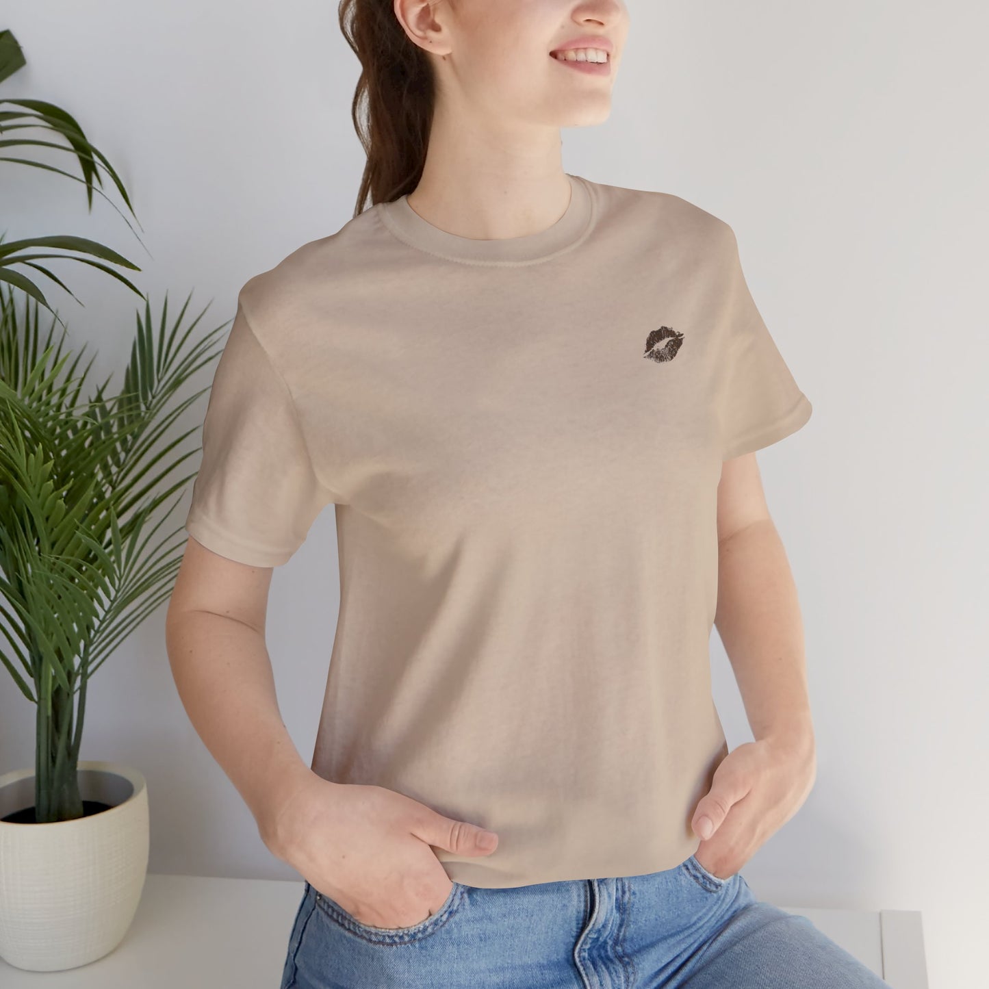 Be Empowered Be Bold Lipstick Tee Leopard