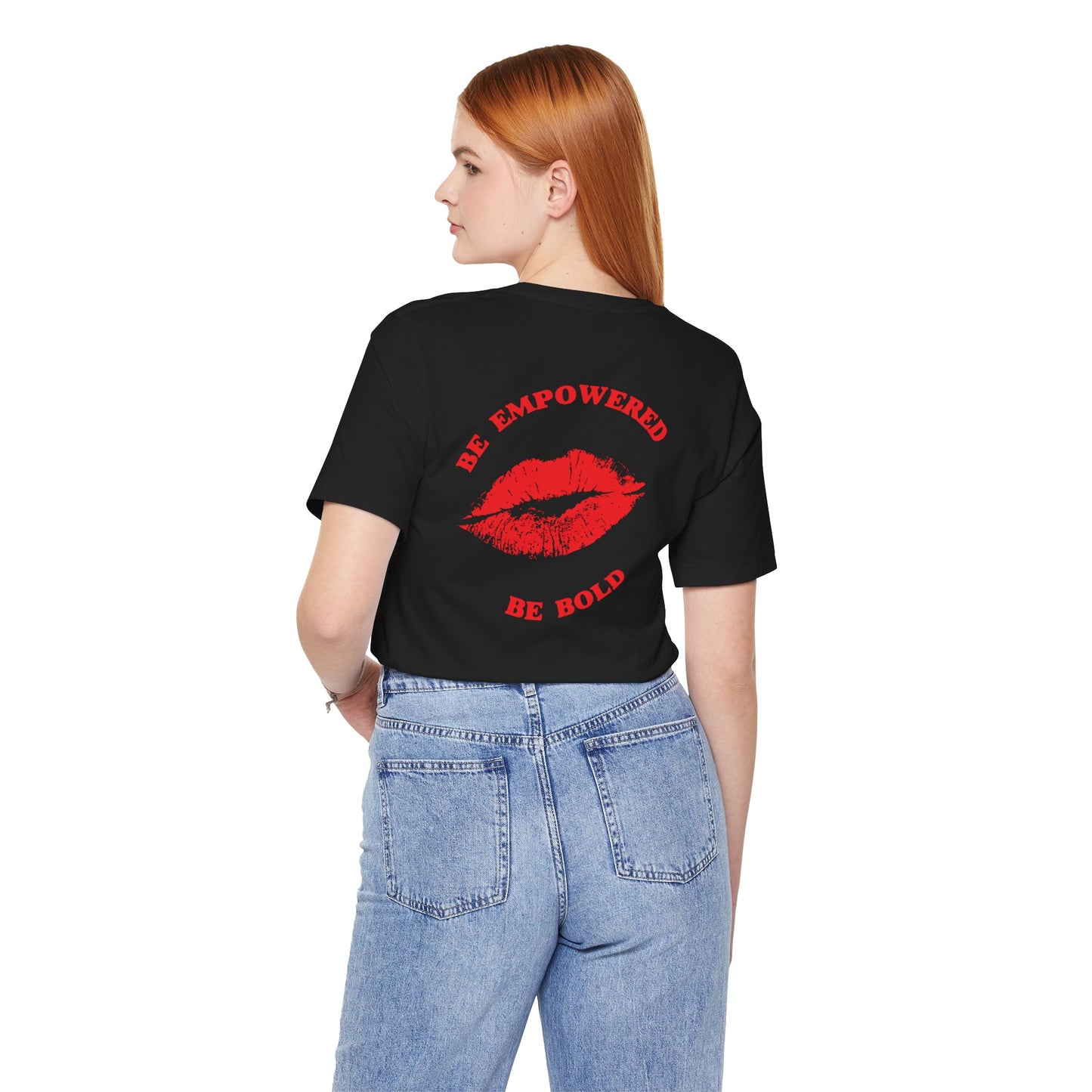 Be Empowered Be Bold Lipstick Tee Red
