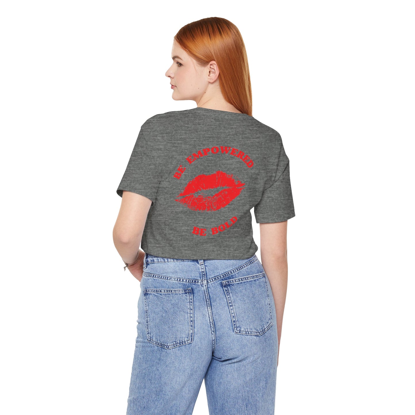 Be Empowered Be Bold Lipstick Tee Red
