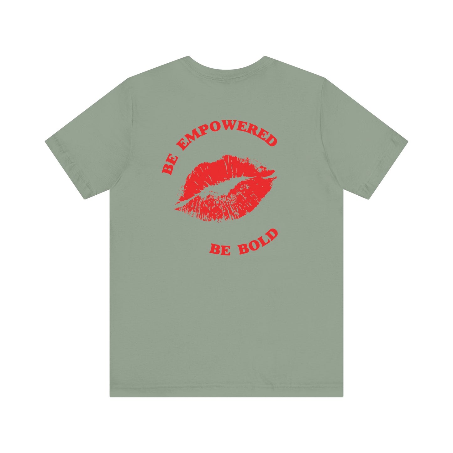 Be Empowered Be Bold Lipstick Tee Red