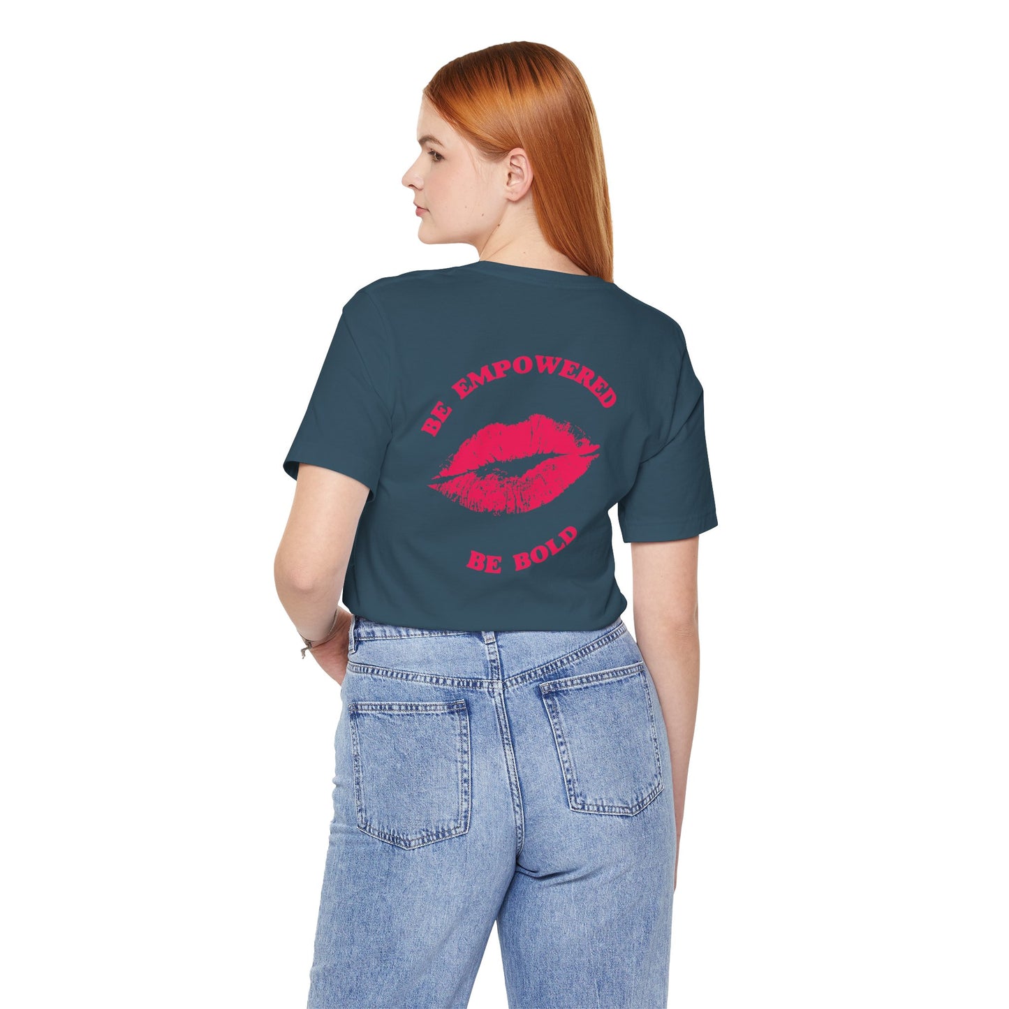 Be Empowered Be Bold Lipstick Tee Coral