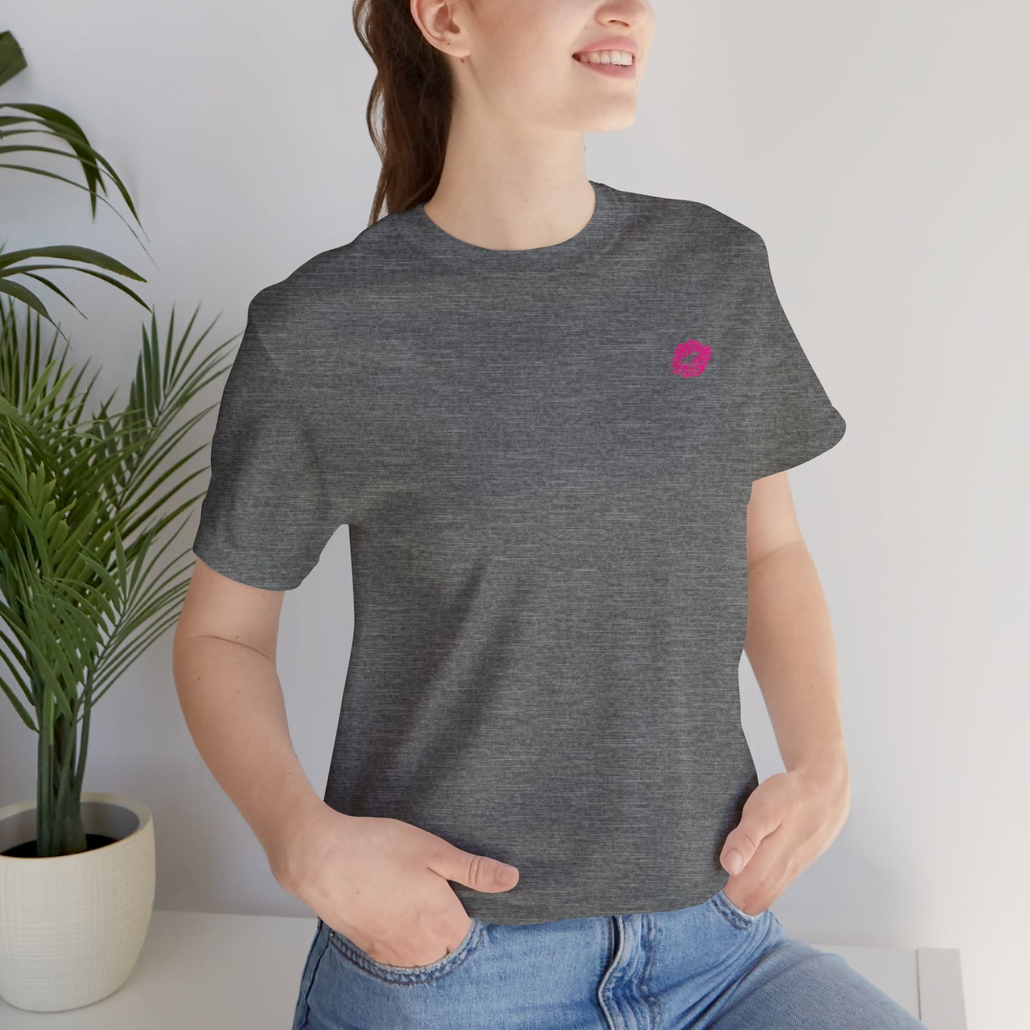 Be Empowered Be Bold Lipstick Tee Hearts