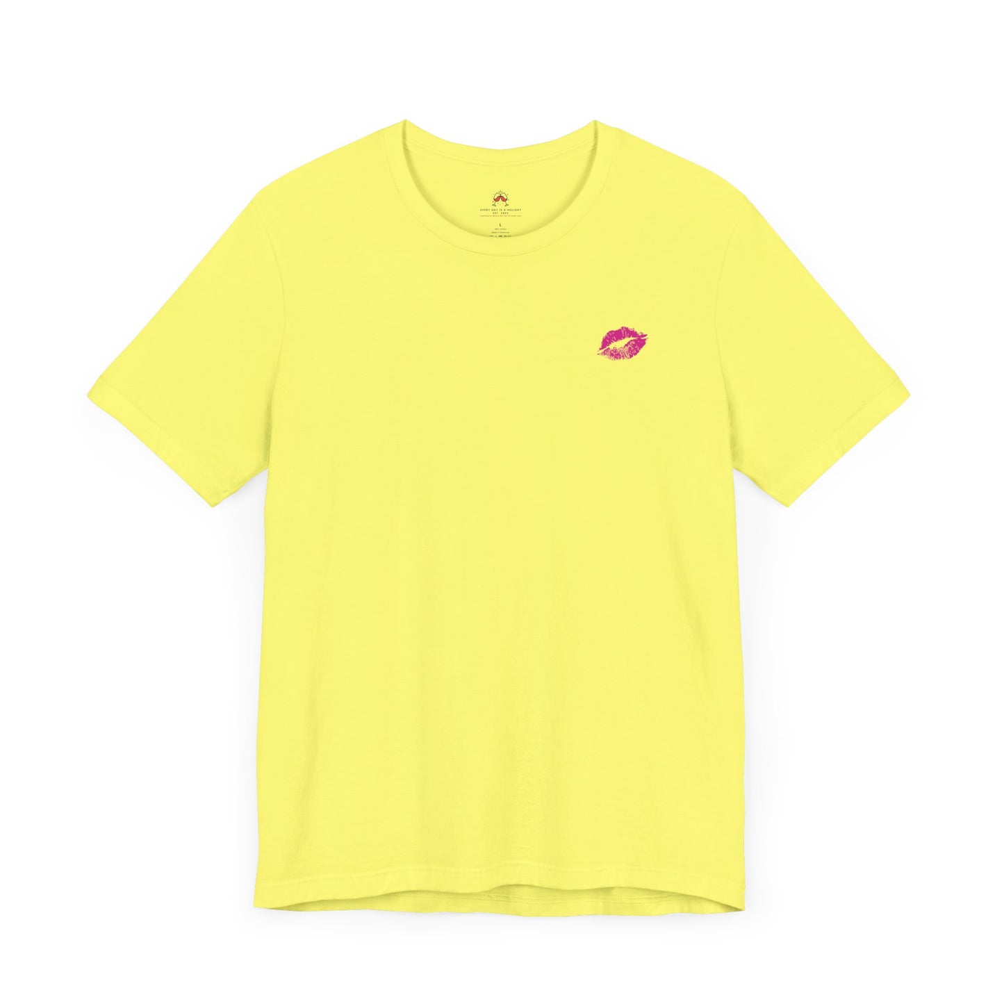 Be Empowered Be Bold Lipstick Tee Fuchsia