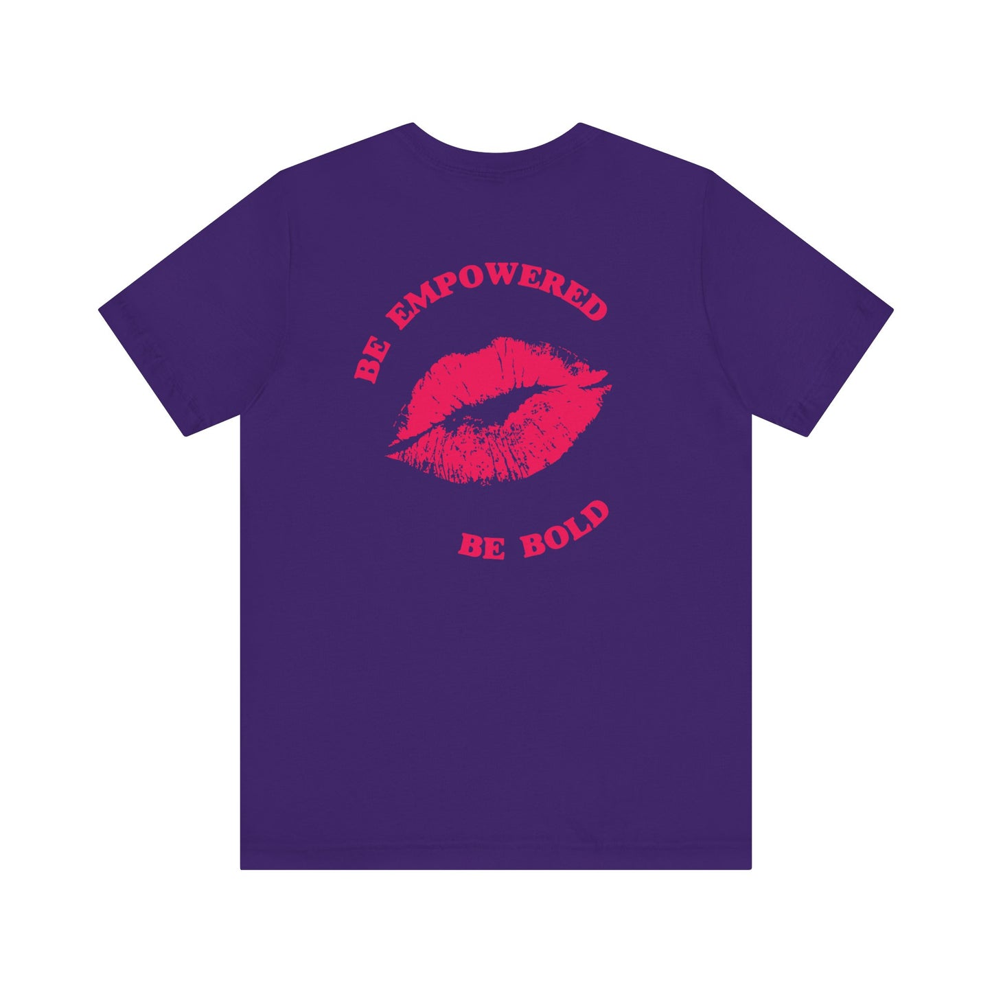 Be Empowered Be Bold Lipstick Tee Coral