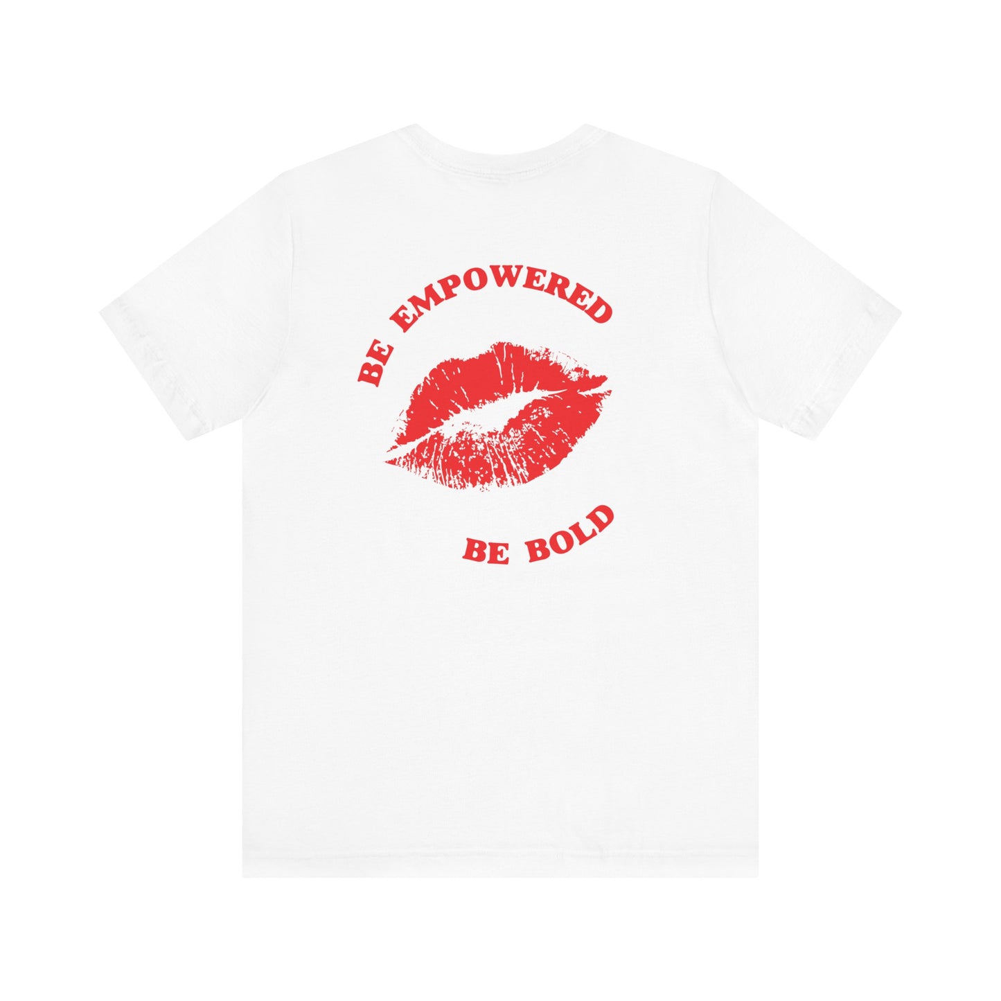 Be Empowered Be Bold Lipstick Tee Red
