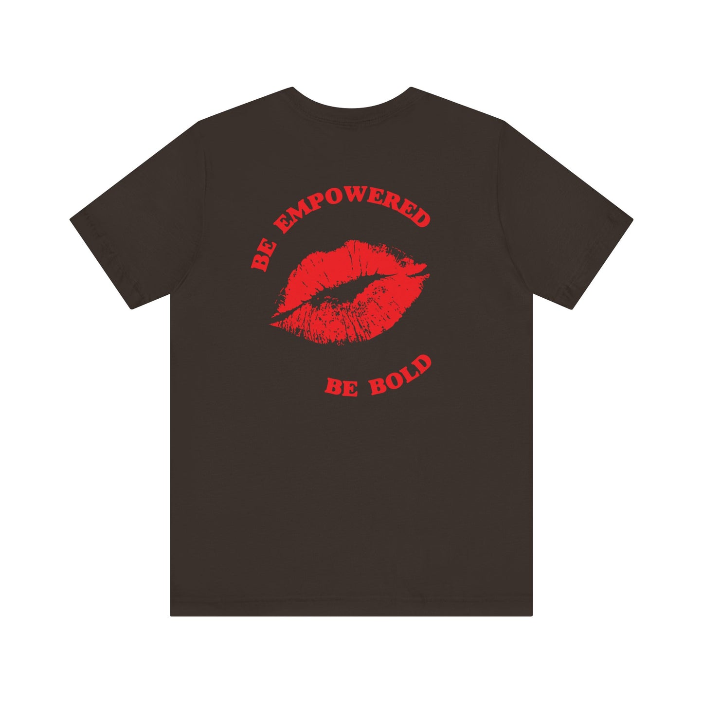 Be Empowered Be Bold Lipstick Tee Red