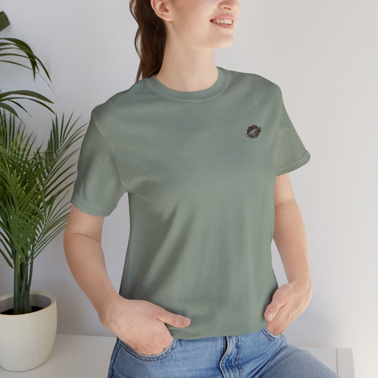 Be Empowered Be Bold Lipstick Tee Leopard