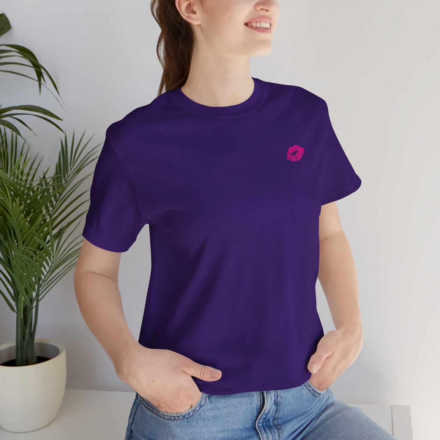 Be Empowered Be Bold Lipstick Tee Hearts