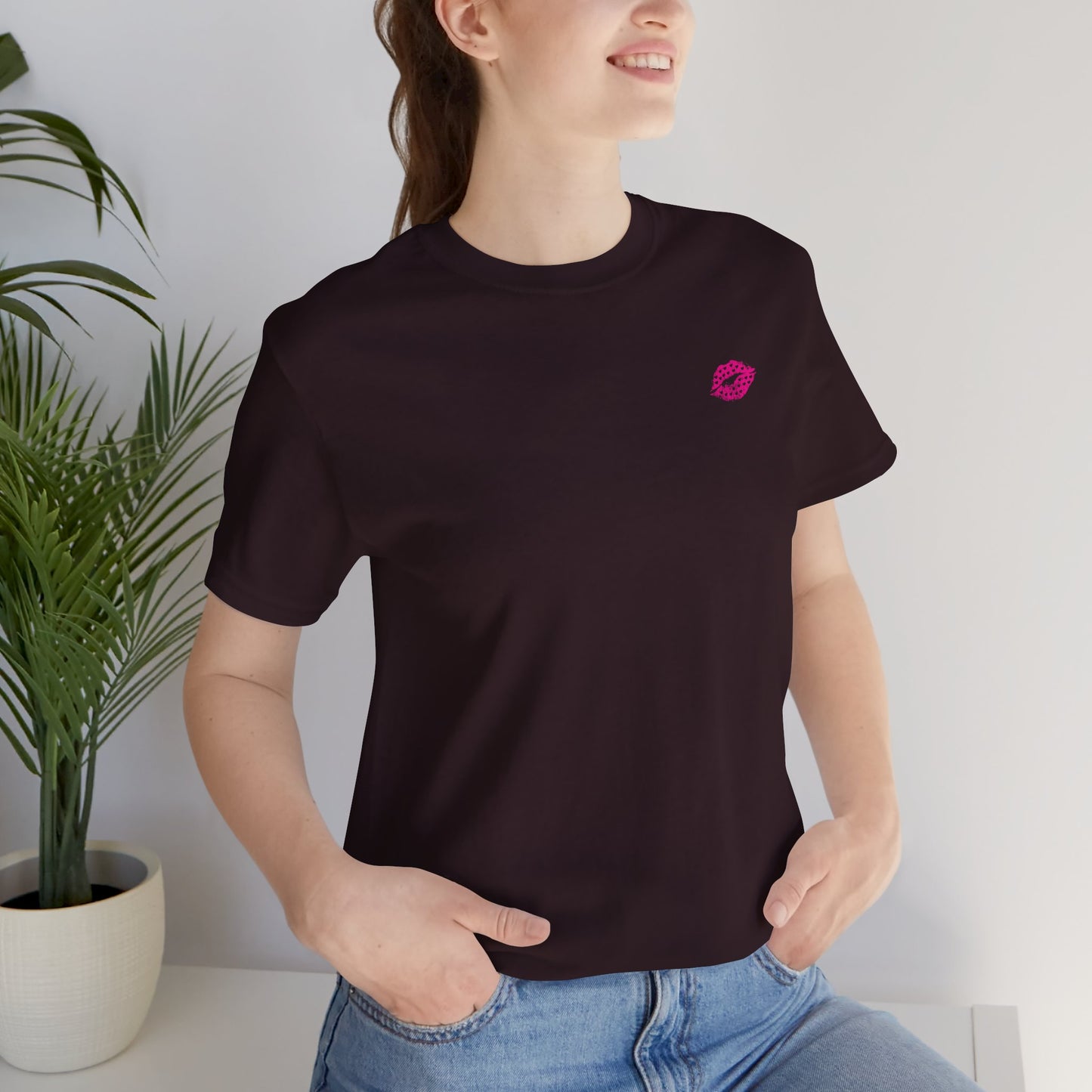 Be Empowered Be Bold Lipstick Tee Hearts