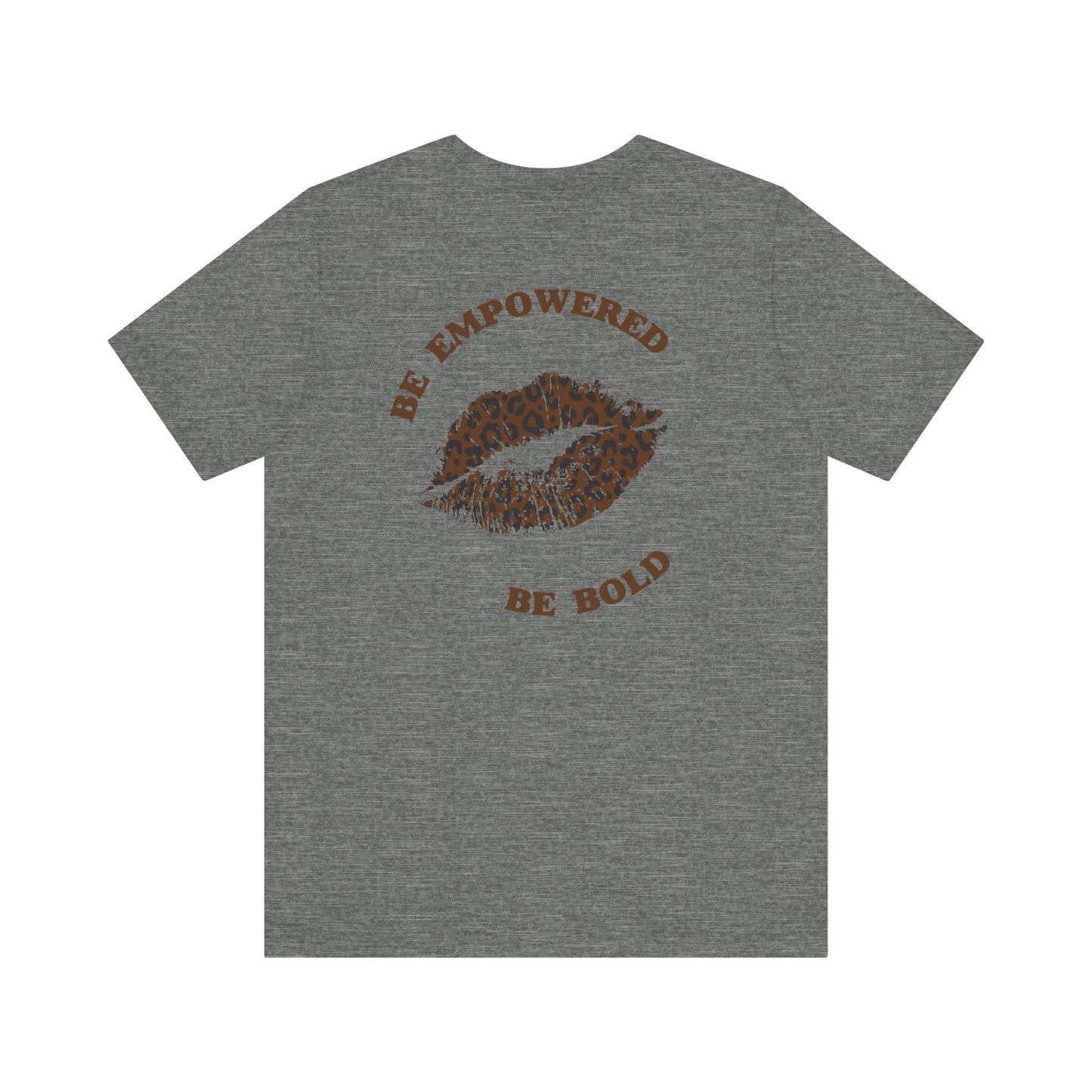 Be Empowered Be Bold Lipstick Tee Leopard