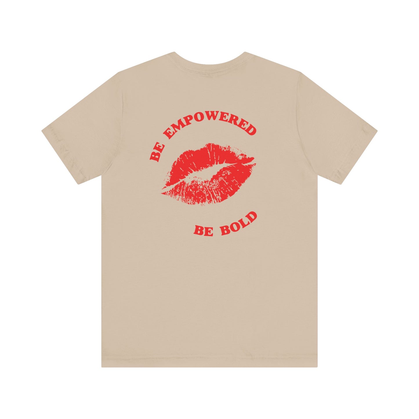 Be Empowered Be Bold Lipstick Tee Red