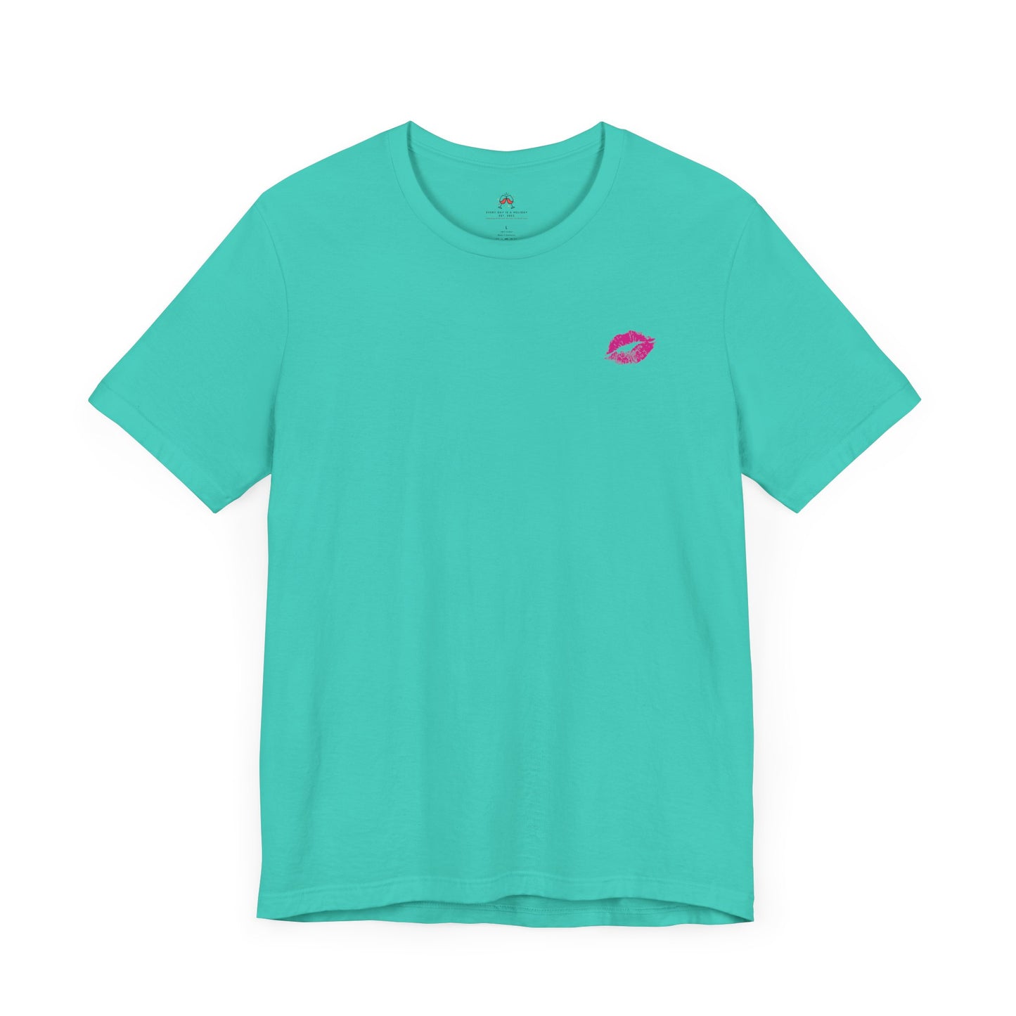 Be Empowered Be Bold Lipstick Tee Fuchsia