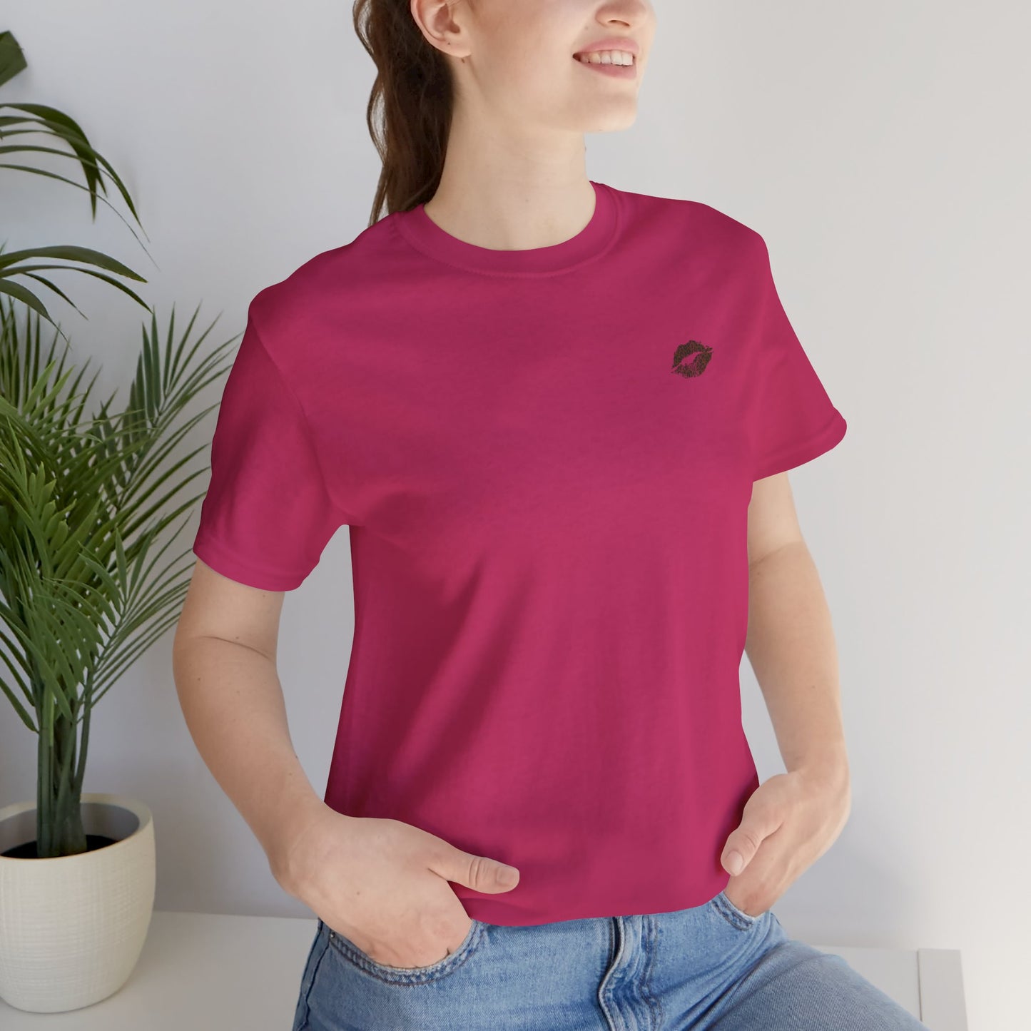 Be Empowered Be Bold Lipstick Tee Leopard